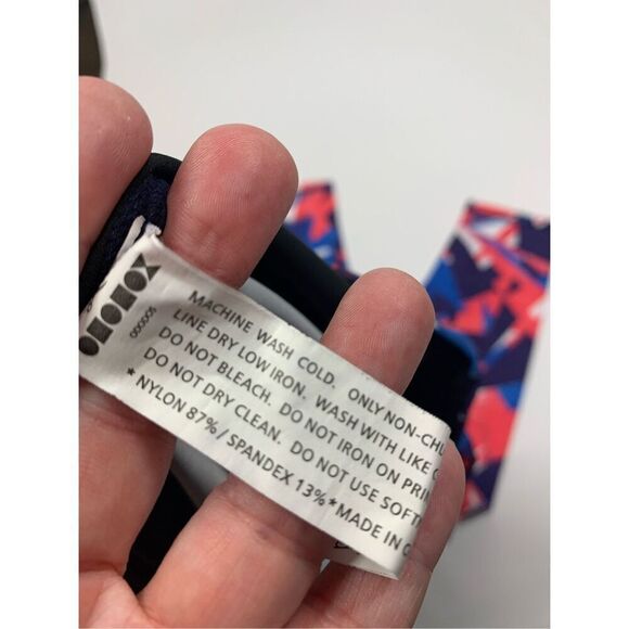 Ododos Ankle Geometric Pattern Legging Size Large - Picture 4 of 6